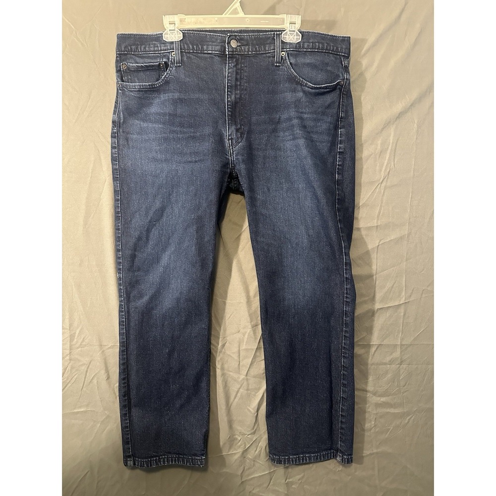 Levi's 514 Slim Straight Jeans Mens 42x30 Dark Wash Y2K